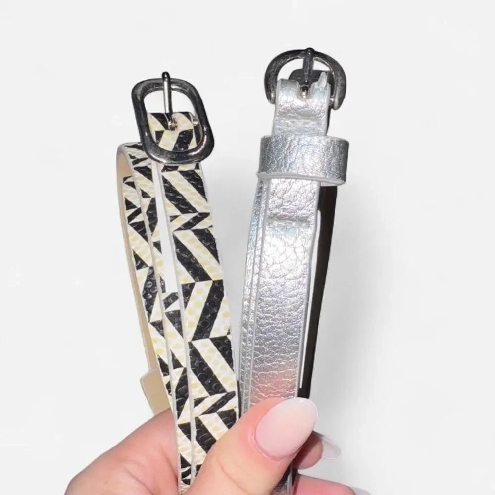 2-Pack of Skinny Fashion Belts from Madden Girl